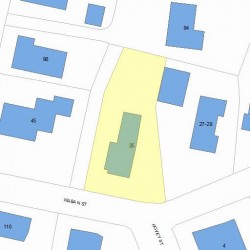 33 Waban St, Newton, MA 02458 plot plan