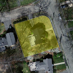 39 White Pine Rd, Newton, MA 02464 aerial view