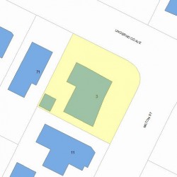 3 Milton St, Newton, MA 02465 plot plan