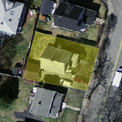 247 Cherry St, Newton, MA 02465 aerial view