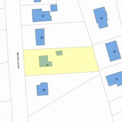 26 Magnolia Ave, Newton, MA 02458 plot plan