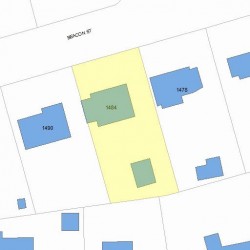 1484 Beacon St, Newton, MA 02468 plot plan