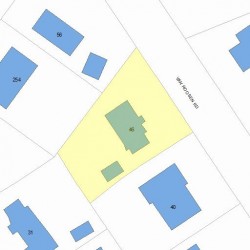 46 Van Roosen Rd, Newton, MA 02459 plot plan