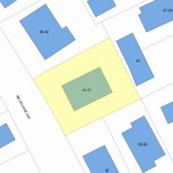 46 Melbourne Ave, Newton, MA 02460 plot plan