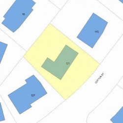 121 Cotton St, Newton, MA 02458 plot plan