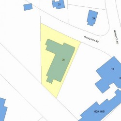 20 Kinmonth Rd, Newton, MA 02468 plot plan