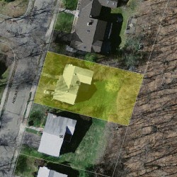 84 Adeline Rd, Newton, MA 02459 aerial view