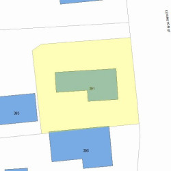 391 Lexington St, Newton, MA 02466 plot plan