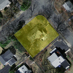 77 Crehore Dr, Newton, MA 02462 aerial view