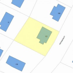 122 Fessenden St, Newton, MA 02460 plot plan