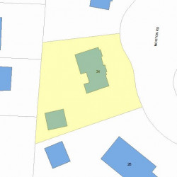 34 Morton Rd, Newton, MA 02459 plot plan