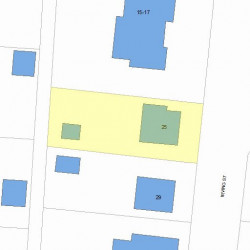 25 Irving St, Newton, MA 02459 plot plan