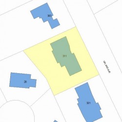 311 Upland Ave, Newton, MA 02461 plot plan