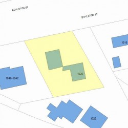 1026 Boylston St, Newton, MA 02461 plot plan