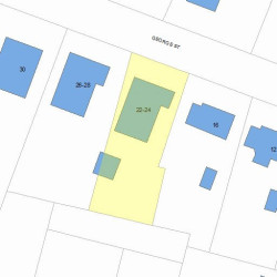 22 George St, Newton, MA 02458 plot plan