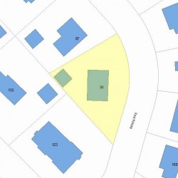 99 Ridge Ave, Newton, MA 02459 plot plan