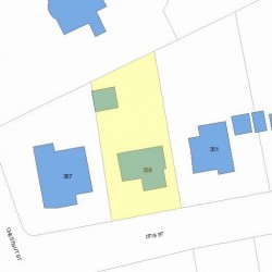 359 Otis St, Newton, MA 02465 plot plan