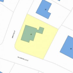 45 Hunnewell Ave, Newton, MA 02458 plot plan