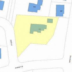 111 Gibbs St, Newton, MA 02459 plot plan