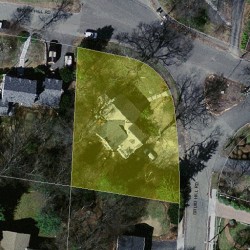 22 Brush Hill Rd, Newton, MA 02461 aerial view