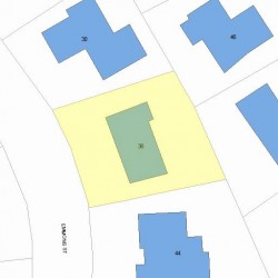 36 Emmons St, Newton, MA 02465 plot plan