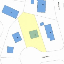 11 Colgate Cir, Newton, MA 02462 plot plan