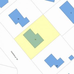 14 Pierrepont Rd, Newton, MA 02462 plot plan