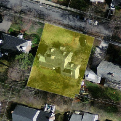 28 Cotton St, Newton, MA 02458 aerial view