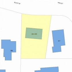 294 Elliot St, Newton, MA 02461 plot plan