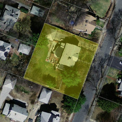 217 Plymouth Rd, Newton, MA 02461 aerial view