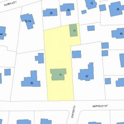 75 Berkeley St, Newton, MA 02465 plot plan