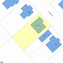 173 Chapel St, Newton, MA 02458 plot plan