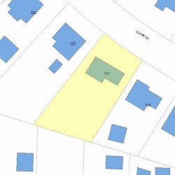 131 Clark St, Newton, MA 02459 plot plan