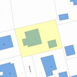 7 Briar Ln, Newton, MA 02460 plot plan