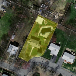 46 James St, Newton, MA 02465 aerial view