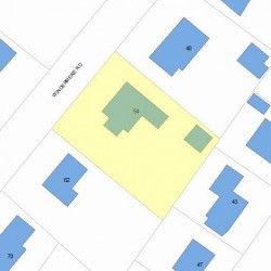 54 Windermere Rd, Newton, MA 02466 plot plan