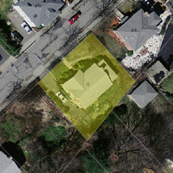 12 Ashmont Ave, Newton, MA 02458 aerial view