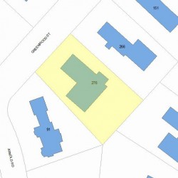 276 Greenwood St, Newton, MA 02459 plot plan