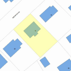 18 Brewster Rd, Newton, MA 02461 plot plan