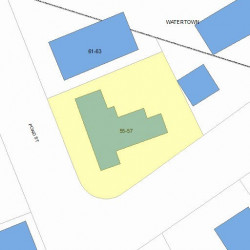 57 Pond St, Newton, MA 02458 plot plan