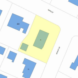 5 Hobart Rd, Newton, MA 02459 plot plan