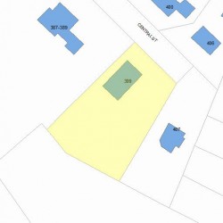 399 Central St, Newton, MA 02466 plot plan