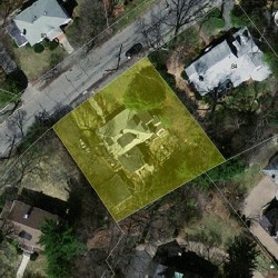 92 Carlton Rd, Newton, MA 02468 aerial view