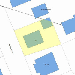 12 Washburn St, Newton, MA 02458 plot plan