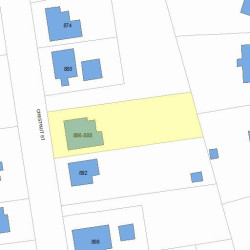 886 Chestnut St, Newton, MA 02468 plot plan