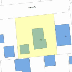 14 Claflin Pl, Newton, MA 02460 plot plan