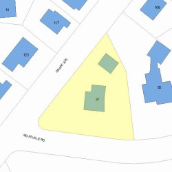 97 Montvale Rd, Newton, MA 02459 plot plan