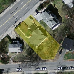 1904 Washington St, Newton, MA 02466 aerial view