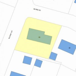 69 Morse Rd, Newton, MA 02460 plot plan