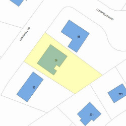 39 Longwell Rd, Newton, MA 02462 plot plan